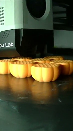 Batch of 3D Printed Pumpkins Time Lapse #3dprinting #shorts