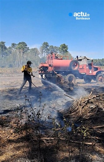 Deux vétérans de 1942 mobilisés contre les reprises de feu sur les incendies de Gironde