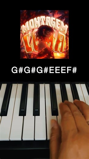 MONTAGEM COMA Piano Tutorial 🎹🔥 Easy & Fast #shorts