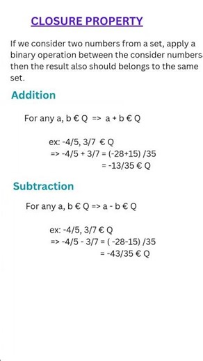 closure property of Rational numbers