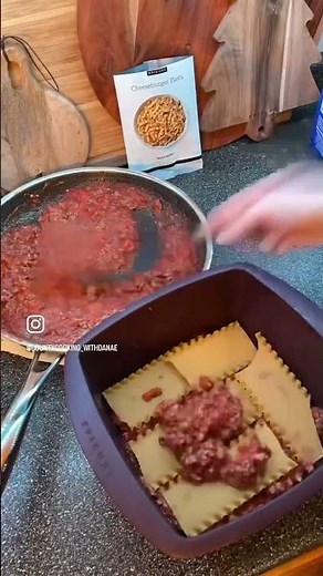 EASIEST Lasagna Recipe (IN THE MICROWAVE) #recipe #cooking #easymeals