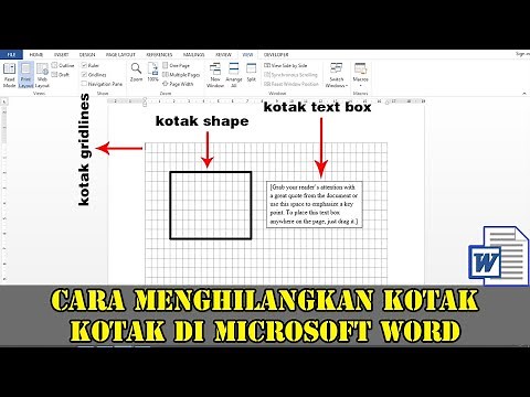 CARA MENGHILANGKAN KOTAK KOTAK DI MICROSOFT WORD