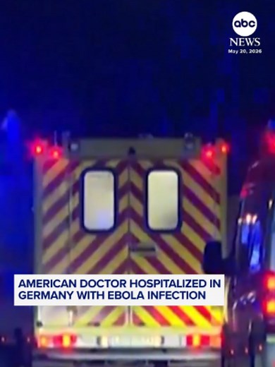 An American doctor who tested positive for Ebola while working the Democratic Republic of the Congo has been hospitalized in Germany. ABC News' Faith Abubey reports. #ebola #health #news #abcnews