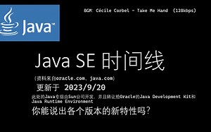Java 发展史（更新于2023/9/20）
