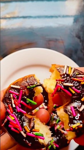 Soft & Fluffy Donuts Recipe 🍩 | Easy Homemade Donuts in Minutes #shorts #peanutbutterdonut