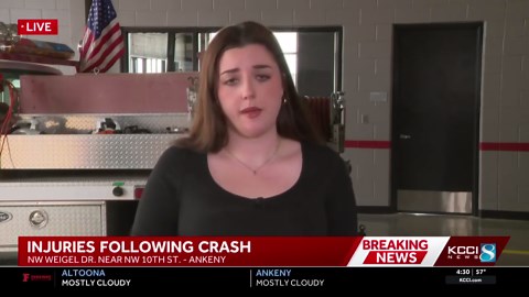 Emergency crews respond to serious crash involving pedestrians at Ankeny school Tuesday afternoon