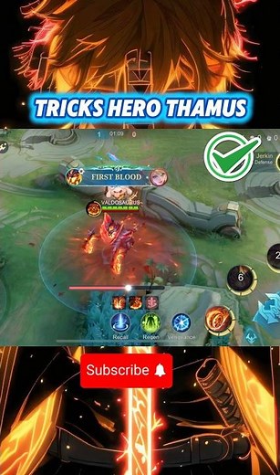 Tricks hero tutorial mobile legend. #mlbbtutorial #thamus #mlbbcreatorcamp #mlbbshorts #shortsfeed