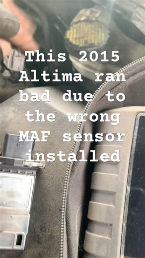 2015 Nissan Altima 2.5 engine running bad air temp code wrong sensor #automobile #mechanic #nissan