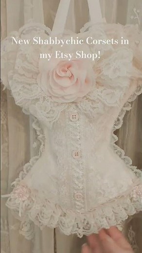 Shabbychic Corsets in Etsy! #sewing #shabbychiccraftroom #shabbychicstyle #shabbychic #corsets