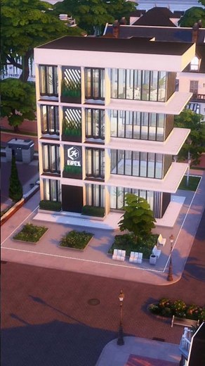 #thesims4 Speedbuild of a Modern Gym (no CC)