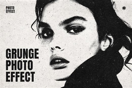 Grunge Print Photo Effect
