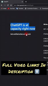 ChatGPT is at capacity right now