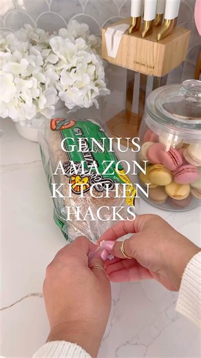 ✨ Four genius amazon kitchen gadgets! Which one is your fave? The bread clips are 10/10! Drop KITCHEN below && i’ll send you details! If you do not get a message from us, tap the link in my bio to shop! 🤩🤩 amazon home, amazon gadgets, kitchen gadgets, life hacks, kitchen hacks, kitchen decor, bhg, bhg home, amazon finds, found it on amazon | Gracefully Glam