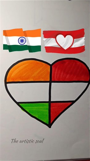 🇮🇳vs🇦🇹 #india #drawing #viral #art #indiadrawing#trending #independencedayflag #indianart#viralreels