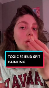 TW: spit and fast mouth sounds ALSO this video is lofi! #asmr #fyp #asmrspitpainting #asmrfingerlicking