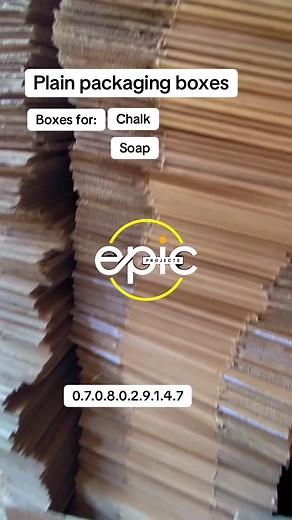 Plain Carton Boxes: Available for Chalk and Soap Projects