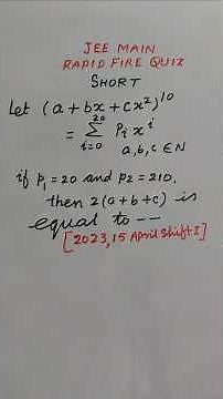 ⚡ JEE Binomial Theorem Rapid Trick | Super Fast!