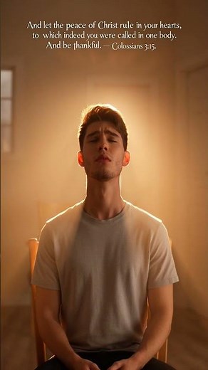 Let the Peace of Christ Rule in Your Hearts 🕊️ | Colossians 3:15