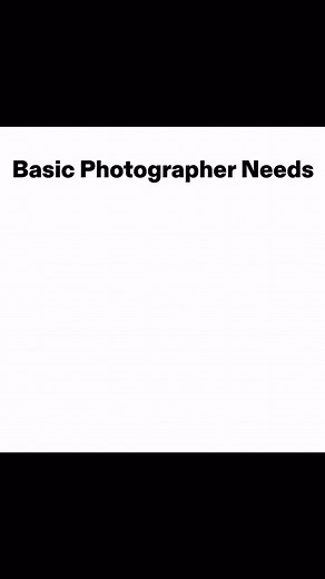 Basic Photographer Needs #prooptics #camera #photography #videography | Prooptics Cameras