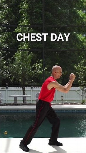 Build Chest - Standing, No-Weights ✨❤️ #chestexercises