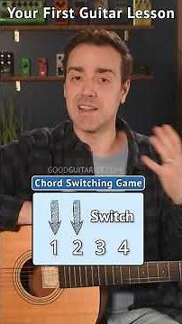 Smooth Chord Switching Trick Every Beginner Needs 🎸 #guitarcraft #beginnerguitar