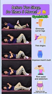 Before You Sleep, Do These 5 Moves! 🌙😴 | Bed Routine #Shorts