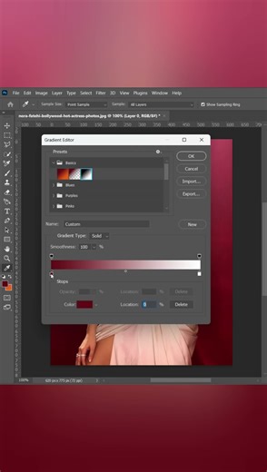 how to use gradient tool in Photoshop#shortvideo#graphics #design
