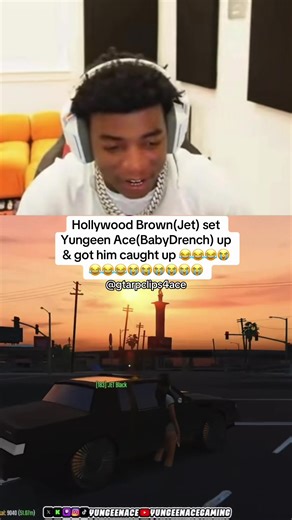 Hollywood know he wrong 😂@Yungeen Ace @Hollywood Brown ~Twitch/Kick- YungeenAce ~YouTube- Yungeen Ace Gaming #yungeenace #fypシ #fypジviral #viralvideo #gtarpclips4ace