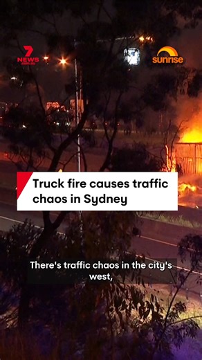 A truck has burst into flames at Eastern Creek, causing massive delays on the M7 in Sydney. #fire #truckfire #traffic #congestion #m7 | 7NEWS Sydney