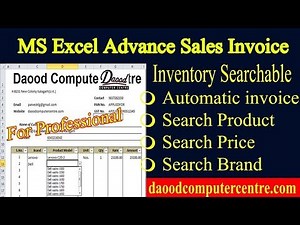 How to Make Billing Advance Invoice in Excel Part 2