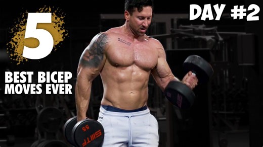 Huge biceps with five best exercises for maximum arm mass