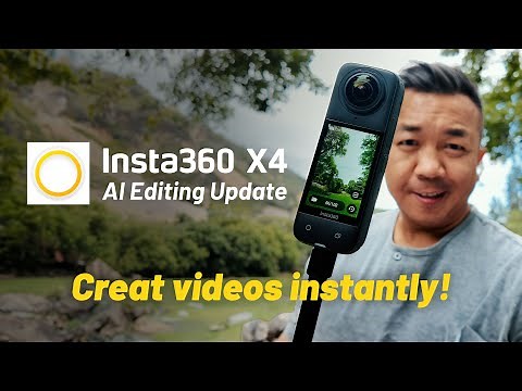 Create faster videos with the Insta360 X4 AI Editing Update!