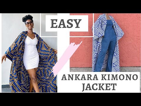 EASY KIMONO JACKET DIY TUTORIAL | How to make a kimono jacket from scratch