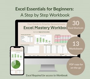 Excel Essentials for Beginners: A Step by Step Workbook (digital Download) - Etsy Canada