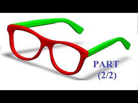 「DESIGN 81」 Glasses (2/2) + assembly - solidworks tutorial