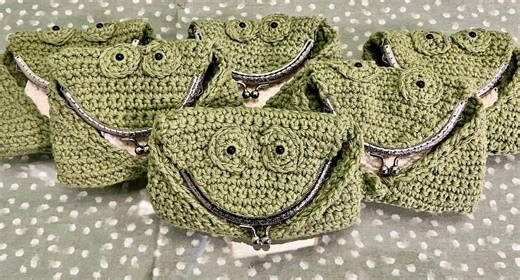 Crochet FROG Coin Purse With Purse Frame - Etsy