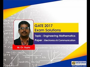 GATE 2017 Engineering Mathematics Questions & Solutions I Set 1 I Electronics & Communication (EC)