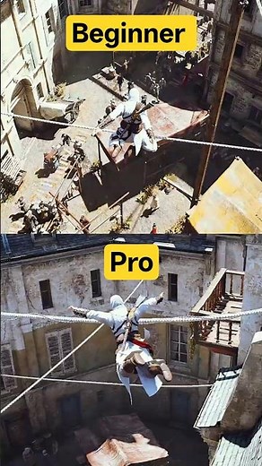 Beginner vs Pro Assassins in AC Unity #acunity #parkour #stealth