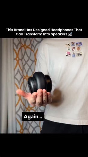 Memes and funny clips on Instagram: "Most headphones isolate you from the world. These were engineered to invite it in. 🎧🔊 You are looking at a hybrid audio device that solves the "two-device problem." Normally, you need precision drivers for headphones and high-excursion drivers for speakers. This hardware attempts to do both. The mechanism relies on a heavy-duty, 180-degree swivel hinge. When the earcups are twisted outward, an internal sensor detects the orientation change. This instantly t