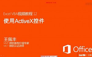 VBA视频教程12：使用Active控件