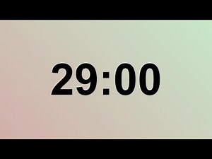 29 Minute Timer with Bomb Blast Finale Countdown with Explosive Finish