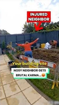 Neighbor claims my backyard is a danger zone... 😡 #shortsfeed #ytshorts #neighbors #karen #short