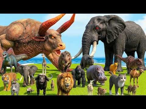 Prehistoric Animals vs Dinosaurs Animals Size Animal Epic Battle Animal Revolt Battle Simulator