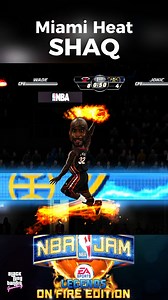 Prime Heat Shaq breaking rims and bullying defenders in classic NBA Jam chaos. 🔥 🔥 #fblifestyle | Black Lung Bandit Gaming