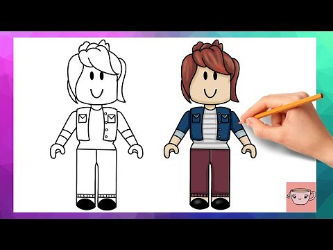 How To Draw Roblox Bacon Girl | Easy Drawing Tutorial