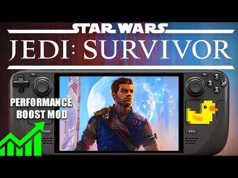Star Wars Jedi Survivor Steam Deck FPS BOOST: Performance Mod + Lossless Scaling + Setup