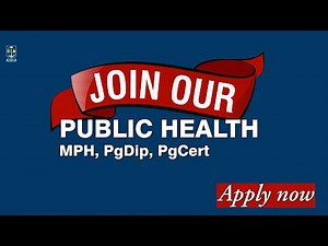 Public Health Online distance learning programme at the University of Glasgow.