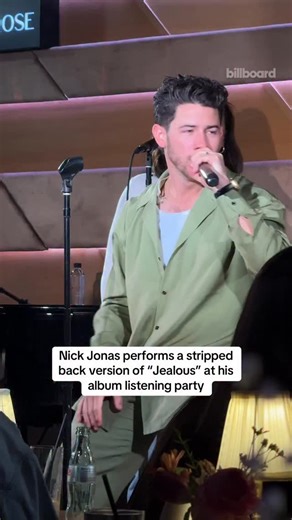 Nick Jonas brings his Billboard Hot 100 top 10 hit “Jealous” to an album listening party for ‘Sunday Best’ in LA 🎥: @thebaubshow | Billboard