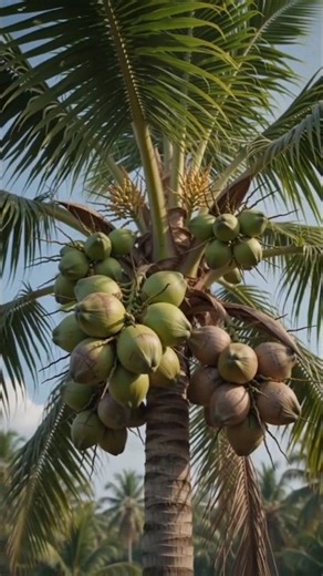 🥥 Coconut Life Cycle in 2 Minutes | From Falling Nut to Tall Palm Tree | #shorts #viralvideo