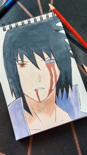 Sasuke Uchiha drawing 🔥 from Naruto shippuden #drawing #viralshort